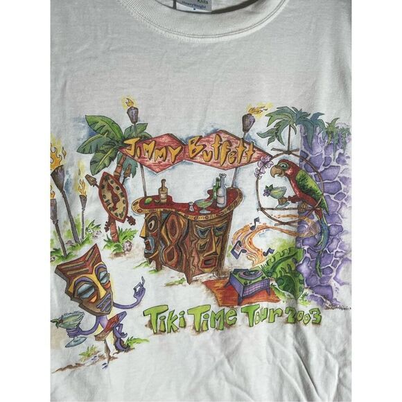 Vintage Jimmy Buffett Tiki Time 2003 Tour Tee - Picture 2 of 5